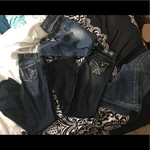 4 pairs jeans, size 7/9 bundle